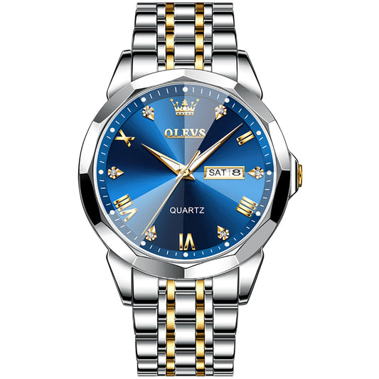 OLEVS 9931 Watches for Men Diamond Dress Luxury Casual Fashion Wrist Watch Waterproof Luminou