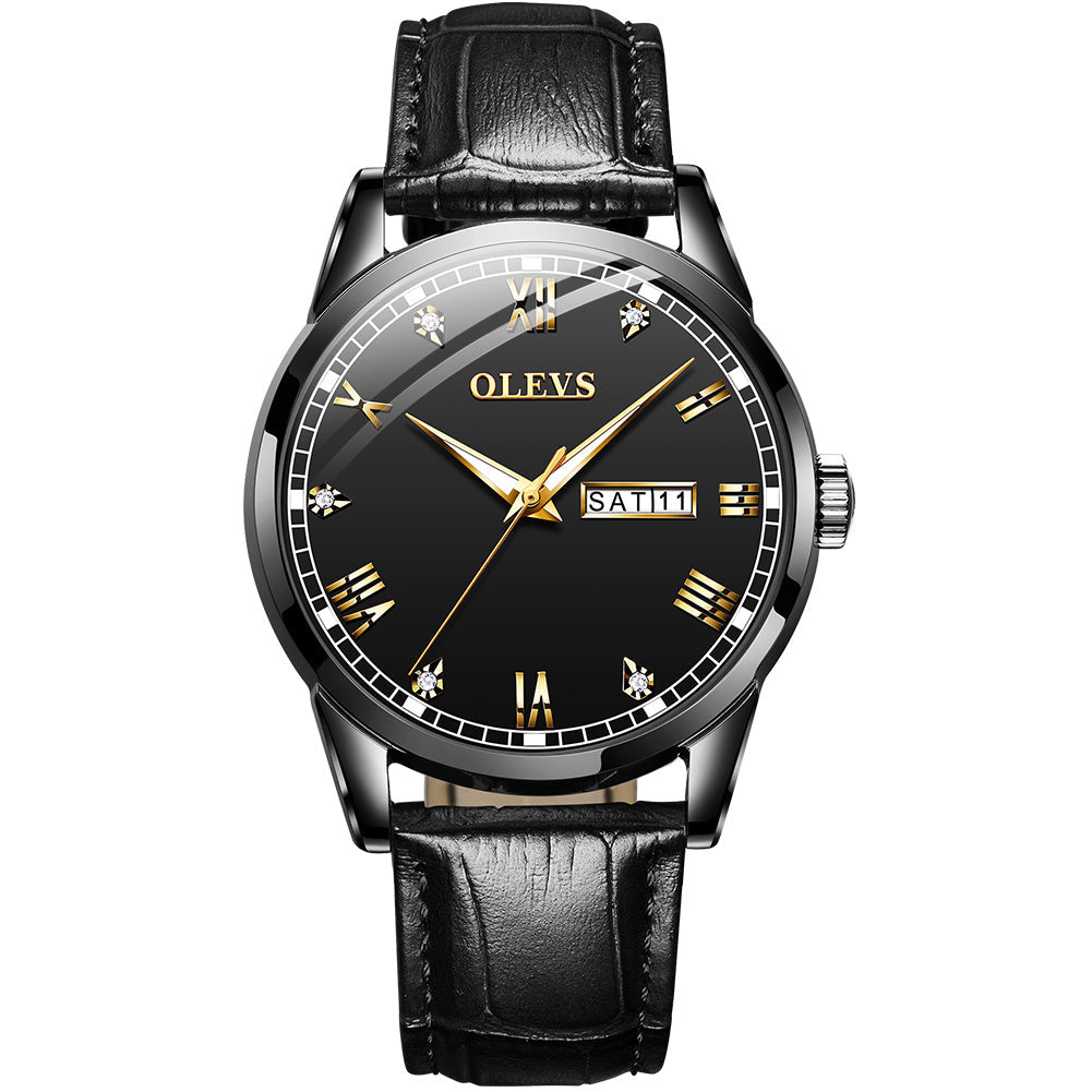 OLEVS 6896 Elegant Men's Watch: Classic Design, High Quality, Waterproof, Luminous