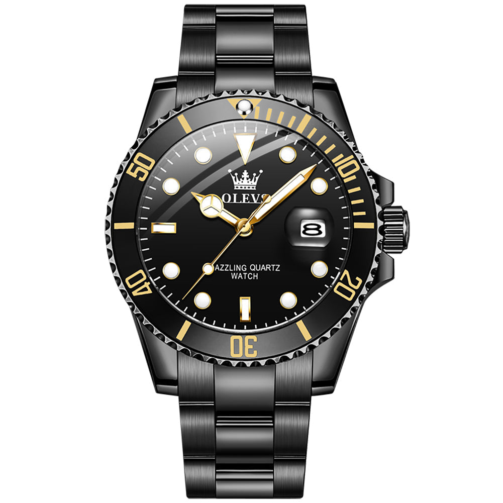 OLEVS 5885 Mens Watch Big Face Casual Dress Wrist Watch Waterproof Luminous
