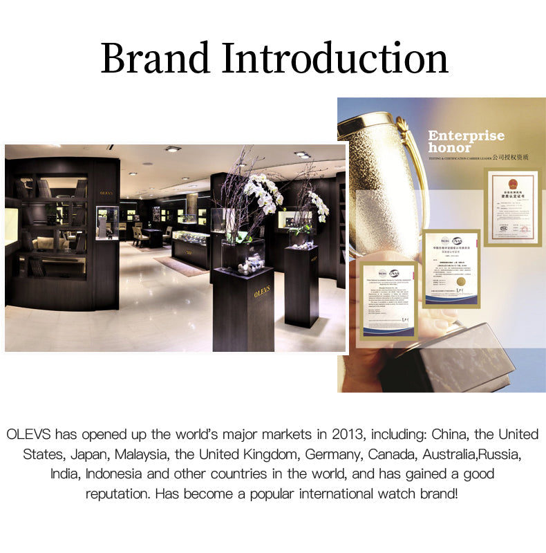 OLEVS  3610 Mens Watches, Silver Dress Gold Classic Luxury Big Large Face Waterproof Watches for Men, Analog Two Tone Stainless Steel Men Wrist Watch