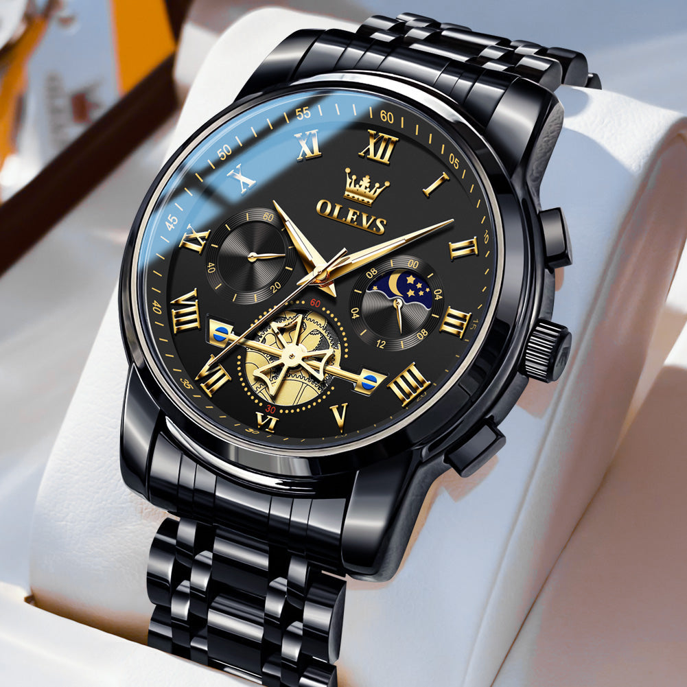 OLEVS 2859 Mens Watches Chronograph Dress Wrist Watch Waterproof Luminous Function