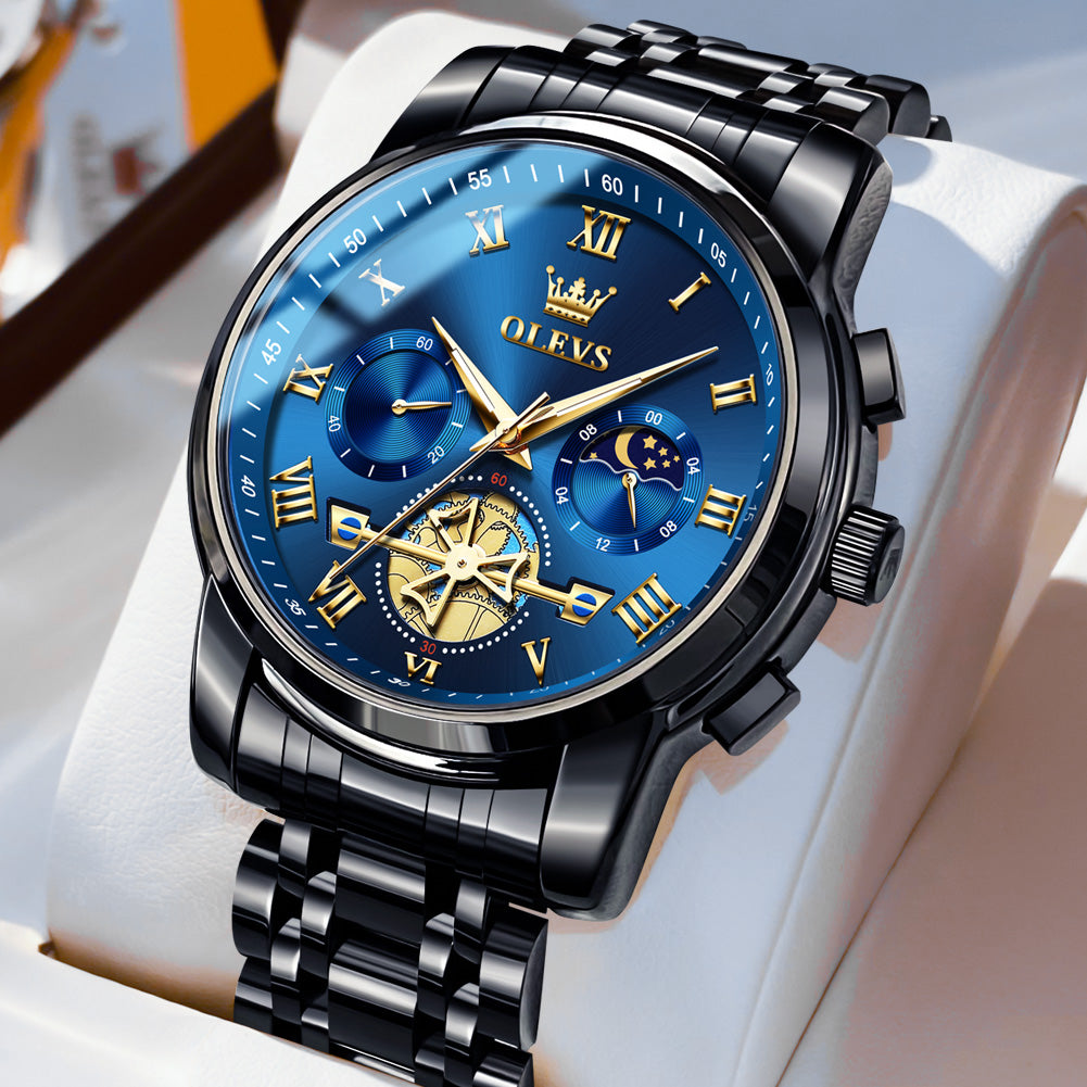 OLEVS 2859 Mens Watches Chronograph Dress Wrist Watch Waterproof Luminous Function