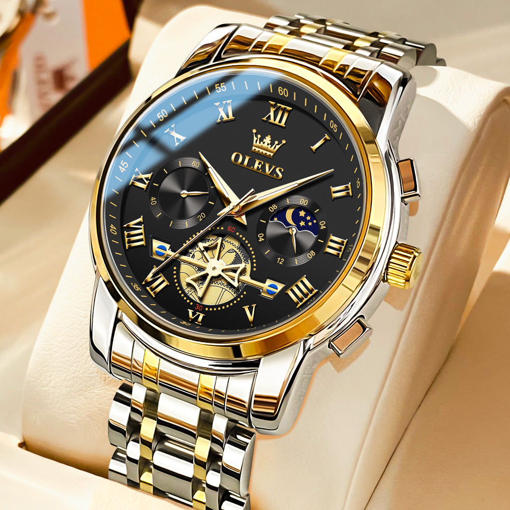 OLEVS 2859 Mens Watches Chronograph Dress Wrist Watch Waterproof Luminous Function