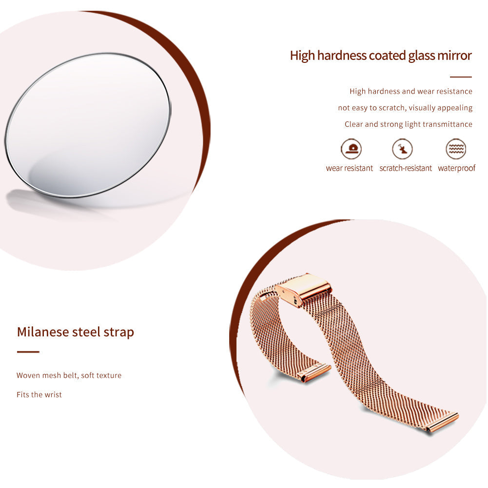 OLEVS 5189 Watch for Women Mesh Strap Fashion Rose Gold Dress Watches