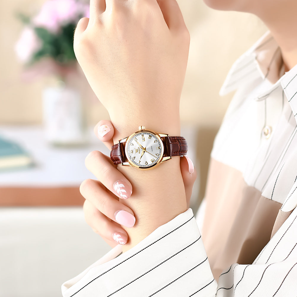OLEVS 6896 Elegant Women's Watch: Classic Design, High Quality, Waterproof, Luminous
