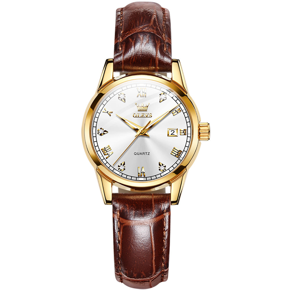 OLEVS 6896 Elegant Women's Watch: Classic Design, High Quality, Waterproof, Luminous
