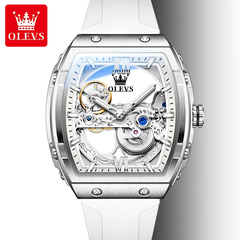 OLEVS 6779 Fashion Strap Hollow Design Luminous Automatic Mechanical Men's Watch High-end Watch Gift Essential