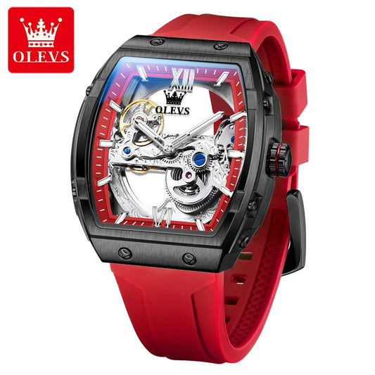 OLEVS 6779 Fashion Strap Hollow Design Luminous Automatic Mechanical Men's Watch High-end Watch Gift Essential