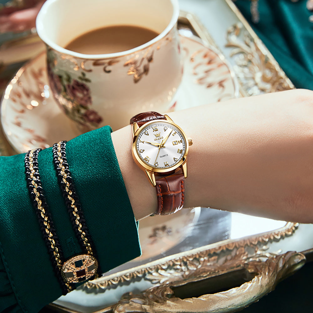 OLEVS 6896 Elegant Women's Watch: Classic Design, High Quality, Waterproof, Luminous