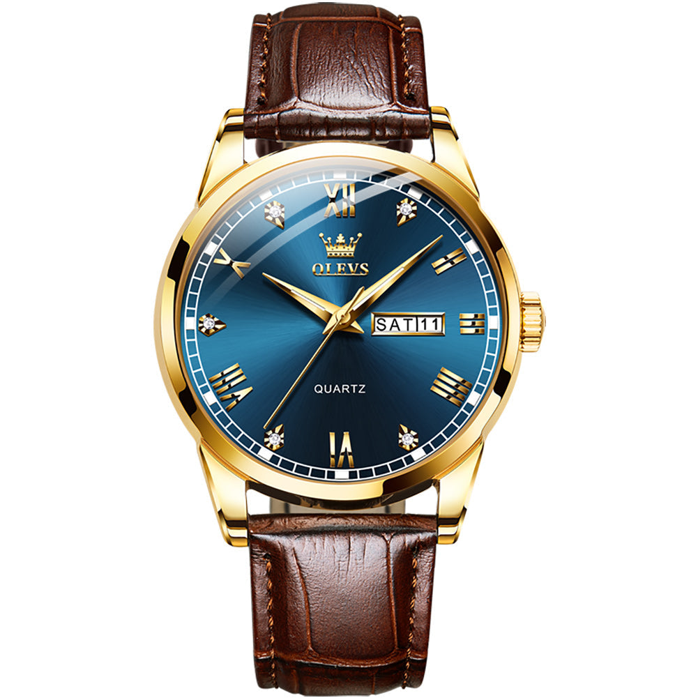 OLEVS 6896 Elegant Men's Watch: Classic Design, High Quality, Waterproof, Luminous